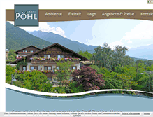 Tablet Screenshot of garni-poehl.com